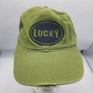 Lucky Brand Adults Green Adjustable Hat Cap Comfort Casual Outdoors Athletic